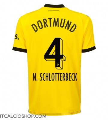 Borussia Dortmund Nico Schlotterbeck #4 Prima Maglia 2023-24 Manica Corta